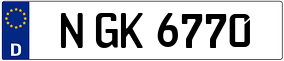 Truck License Plate
